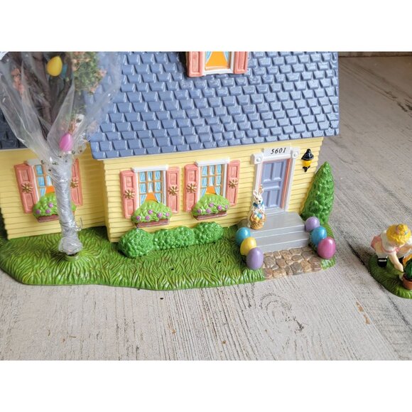 Dept 56 55090 Happy Easter House spring village accessory Accessories - Picture 5 of 12